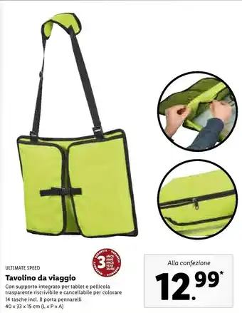 Lidl Ultimate Speed Tavolino Da Viaggio offerta