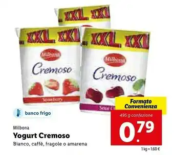 Lidl Milbona Yogurt Bianco offerta