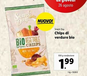 Lidl Snack day Chips Di Verdure Bio offerta