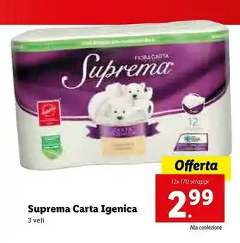 Lidl Suprema Carta Igienica offerta