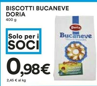 Coop Doria Bucaneve 400 G(ml) offerta