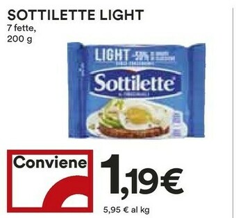 Coop Mondelez Sottilette Le Originali Light 200 G(ml) offerta