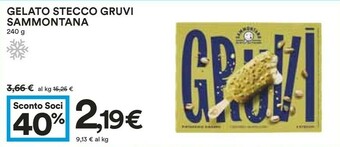 Coop Sammontana Gelato Stecco Gruvi offerta