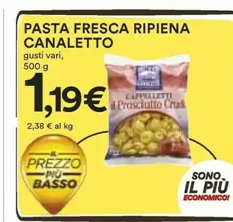 Coop Canaletto Pasta Fresca Ripiena 500 G offerta