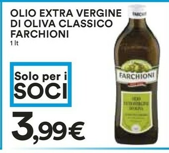 Coop Farchioni Olio Extra Vergine Di Oliva Dei Dogi Classico 1000 G(ml) offerta