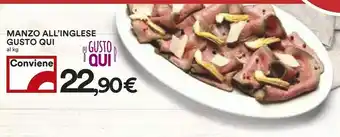 Coop Gusto Qui Manzo All'inglese offerta