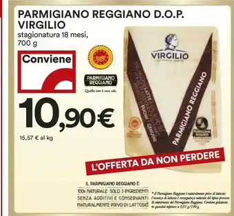 Coop Parmigiano reggiano Dop Virgilio 700 G offerta