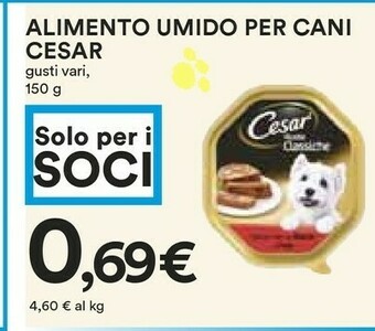 Coop Cesar Alimento Umido Per Cani offerta
