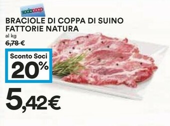 Coop Fattorie Natura Braciole Di Coppa Di Suino offerta