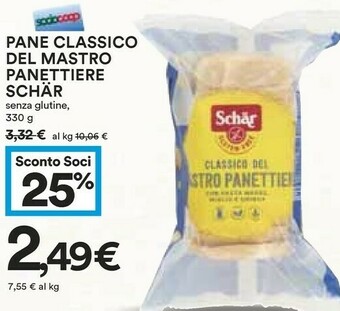 Coop Schar Pane Classico Del Mastro Panettiere offerta