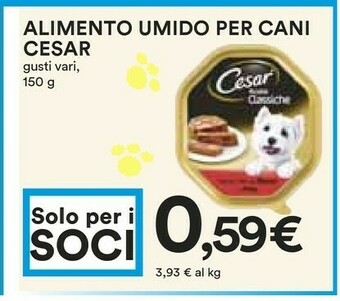 Coop Cesar Alimento Umido Per Cani offerta