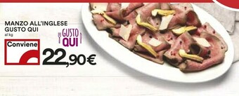 Coop Gusto Qui Manzo All'inglese offerta