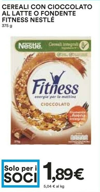 Coop Nestlè Fitness Cereali 375 G(ml) offerta