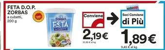 Coop Zorbas Feta 200 G(ml) offerta