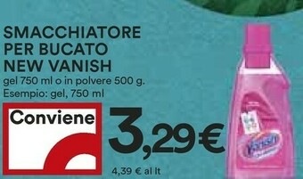 Coop Vanish Smacchiatore Per Bucato New offerta