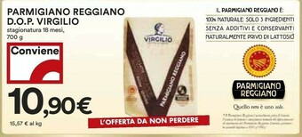 Coop Virgilio Parmigiano Reggiano Dop offerta