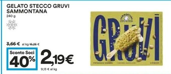 Coop Sammontana Gelato Stecco Gruvi offerta