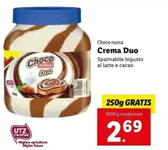 Lidl Choco Nussa Crema Duo offerta