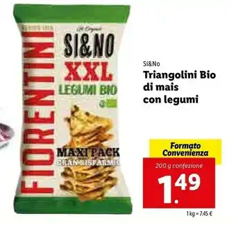 Lidl Fiorentini Triangolini Bio Di Mais Con Legumi offerta