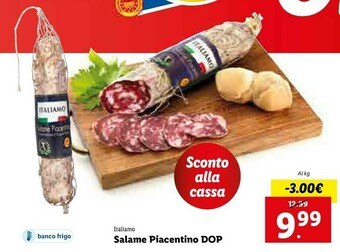 Lidl Italiamo Salame Piacentino DOP offerta