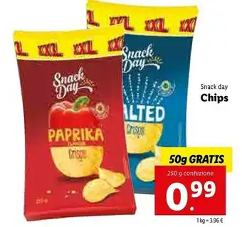 Lidl Snack day Croccantino Di Mais Al Formaggio 100 G(ml) offerta