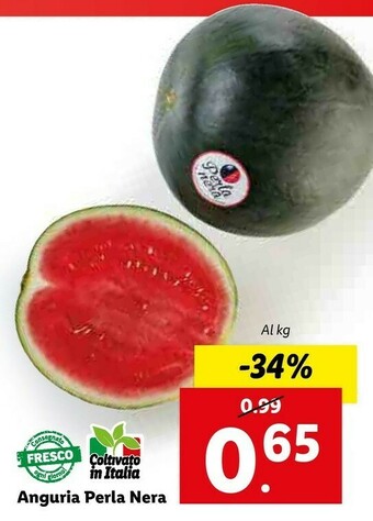 Lidl Anguria Perla Nera offerta