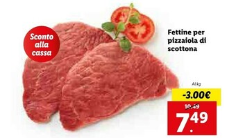 Lidl Fettine Per Pizzaiola Di Scottona offerta