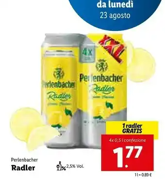 Perlenbacher Perlenbacher - Radler Cloudy 500 g(ml)