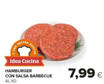 Hamburger Con Salsa Barbecue