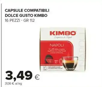 Tigre Kimbo Capsule Compatibili Dolce Gusto offerta