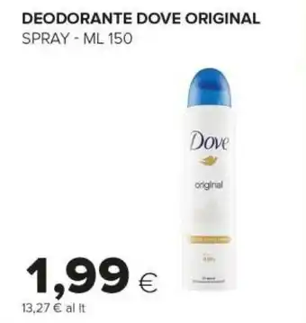 Tigre Dove Original Donna Deodorante Spray 150 Ml offerta