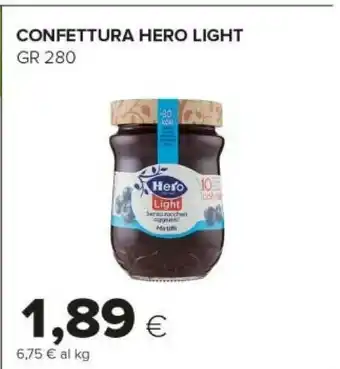 Tigre Hero Pesche Light 280 G(ml) offerta