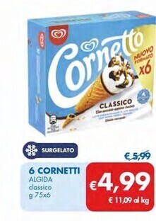MD Discount Algida 6 cornetti offerta