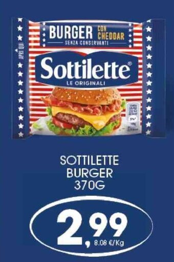 Eurospar SOTTILETTE BURGER 370G offerta