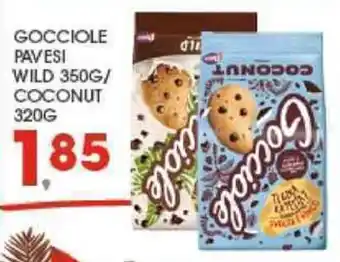 Eurospar GOCCIOLE PAVESI WILD 350G/ COCONUT 320G offerta