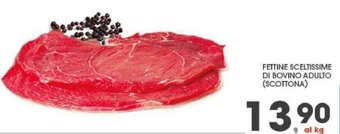 Eurospar FETTINE SCELTISSIME DI BOVINO ADULTO (SCOTTONA) offerta