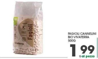 Eurospar FAGIOLI CANNELINI BIO VIVATERRA 500G offerta
