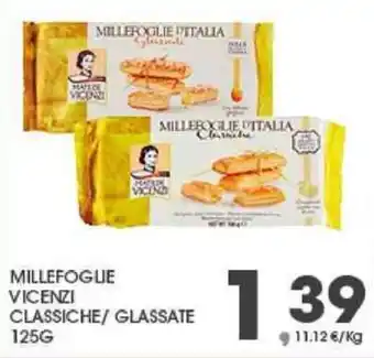 Eurospar MILLEFOGLIE VICENZI CLASSICHE/GLASSATE 125G offerta
