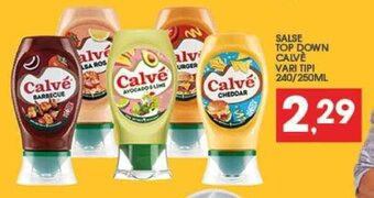 Eurospar SALSE TOP DOWN CALVÈ VARI TIPI 240/250ML offerta