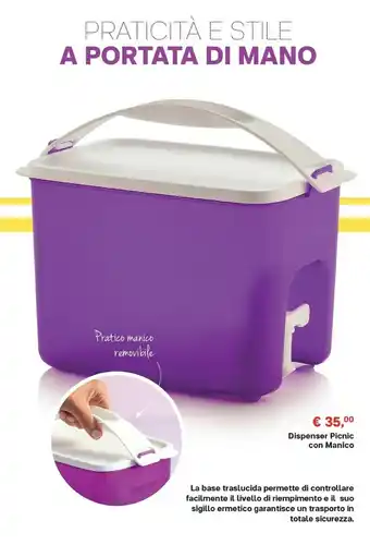 Dispenser Picnic Con Manico