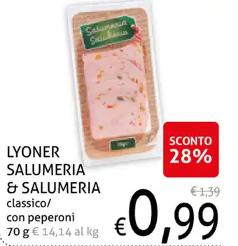 Ecu Discount Salumeria & Salumeria Lyoner 70g offerta