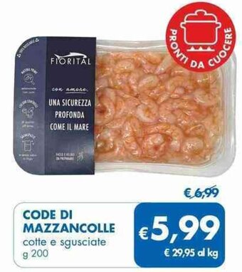 MD Discount CODE DI MAZZANCOLLE cotte e sgusciate g 200 offerta