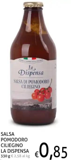Ecu Discount La Dispensa Salsa Pomodoro Ciliegino 330g offerta