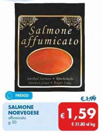 MD Discount SALMONE NORVEGESE affumicato g 50 offerta