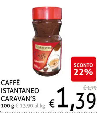 Ecu Discount Caravan's Caffè Instantaneo 100g offerta