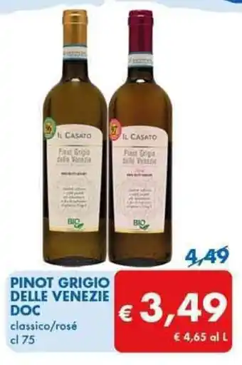 MD Discount PINOT GRIGIO DELLE VENEZIE DOC classico/rosé cl 75 offerta