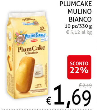 Ecu Discount Mulino Bianco Plumcake 10pz/330g offerta