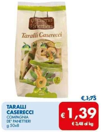 TARALLI CASERECCI COMPAGNIA DE' PANETTIERI g 50x8