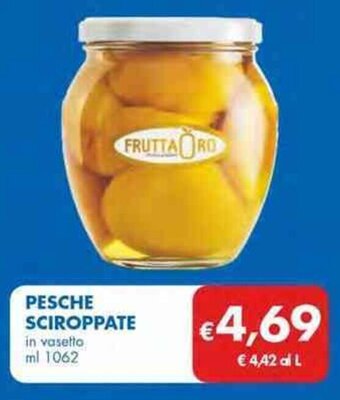 MD Discount PESCHE SCIROPPATE in vasetto ml 1062 offerta