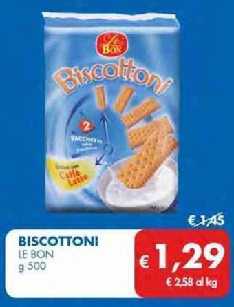 MD Discount BISCOTTONI LE BON g 500 offerta
